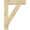 Ekena Millwork Traditional Block Rough Sawn Bracket w/ Offset Brace, Douglas Fir, 8"W x 32"D x 44"H BKT0806X32X44TRA05RDF - alternate 2
